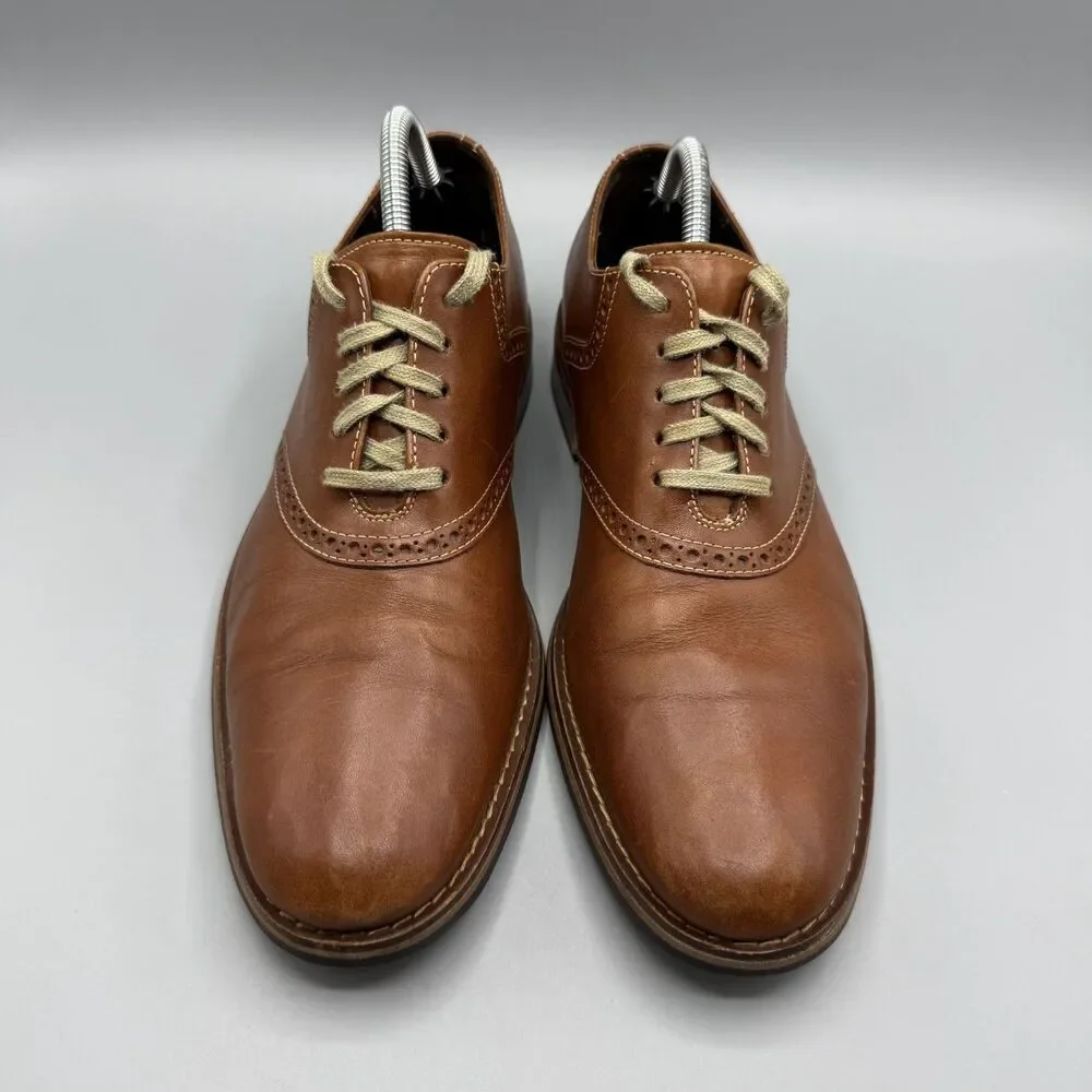 Cole Haan Drake Leather Oxfords Shoes Men's Brown Size 10 M